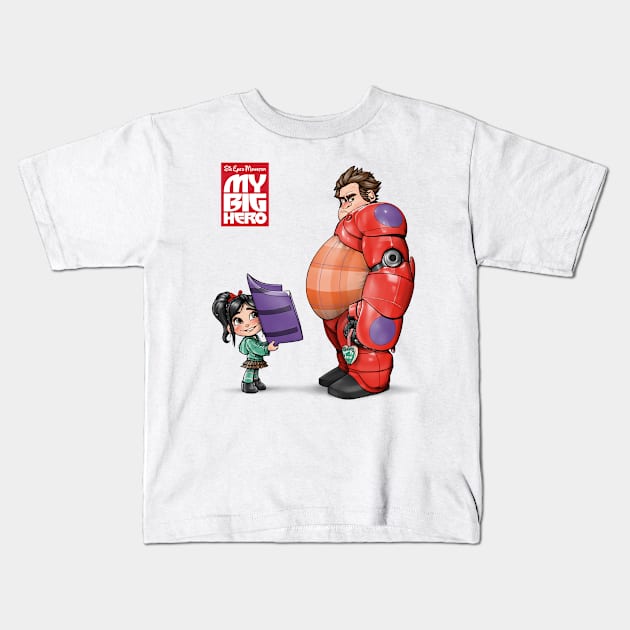 My Big Hero Kids T-Shirt by SixEyedMonster